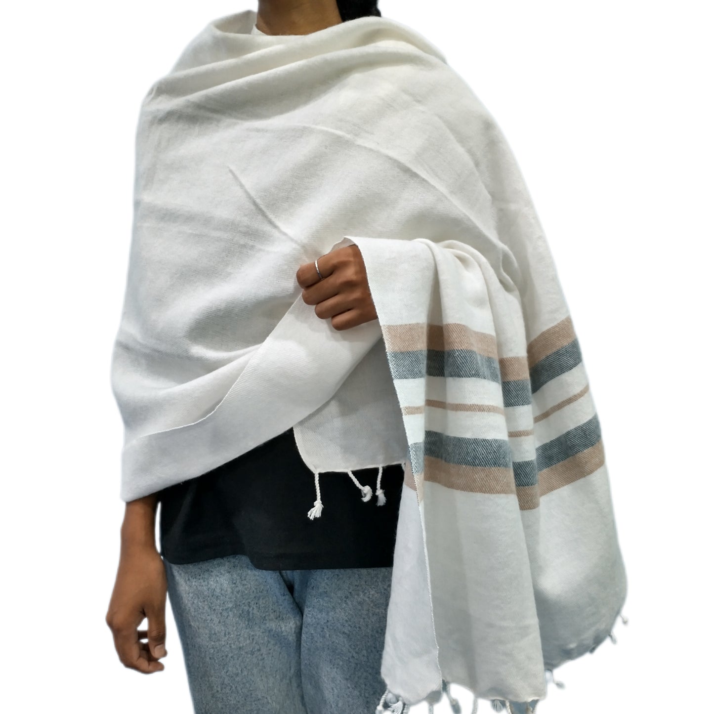Winter Shawl (White Mixed)