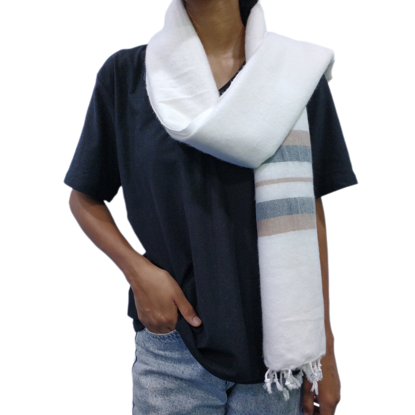 Winter Shawl (White Mixed)