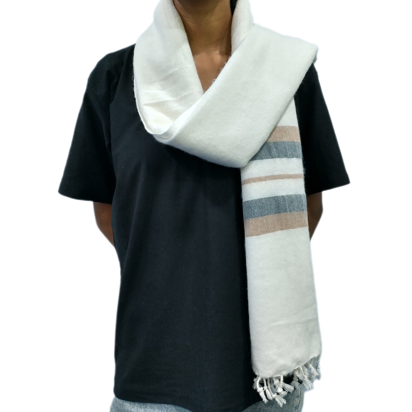 Winter Shawl (White Mixed)