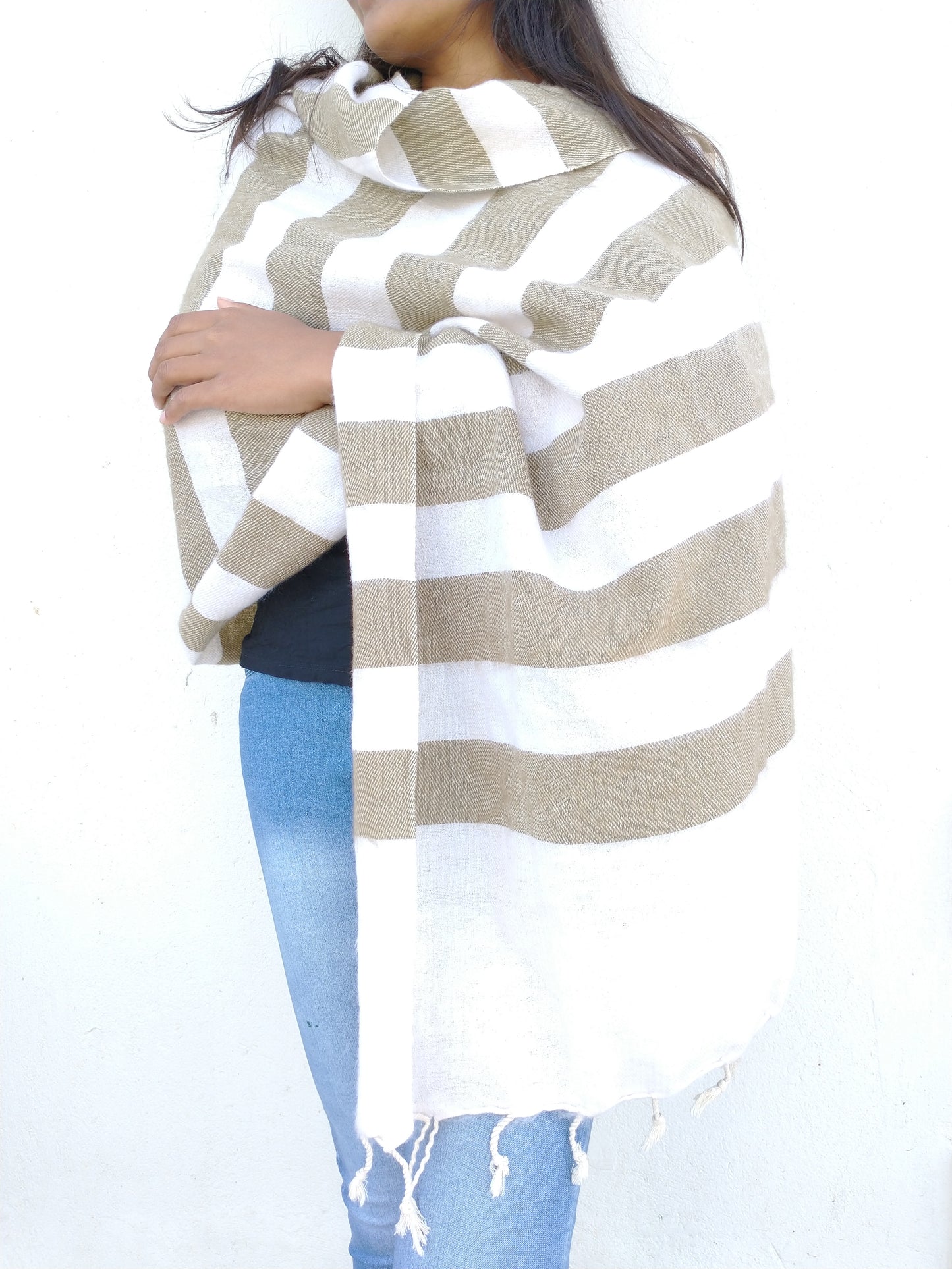 Winter Scarf/Shawl (Brown)