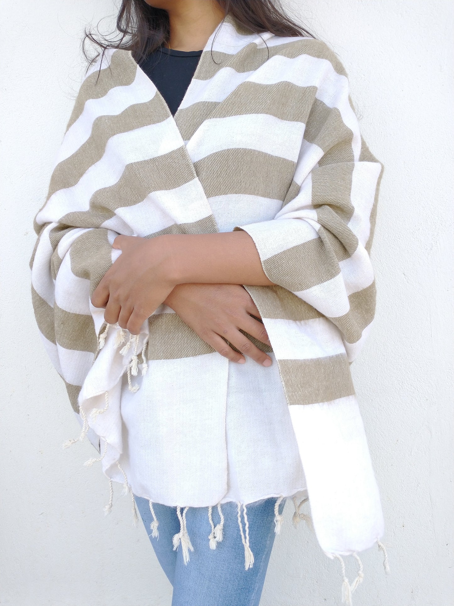 Winter Scarf/Shawl (Brown)