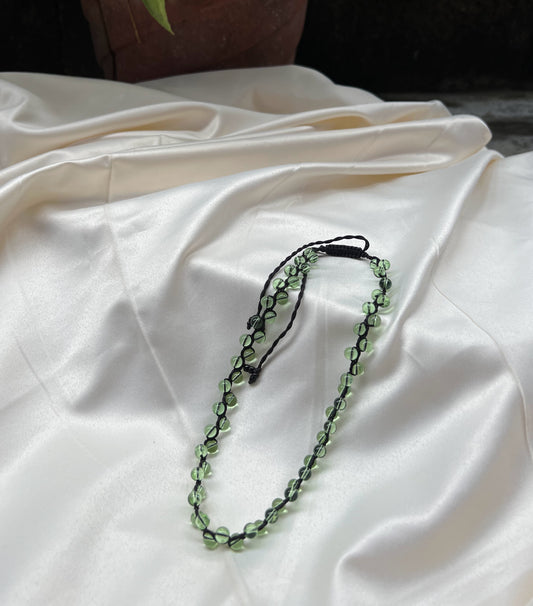 Braided Mala Set (light green)