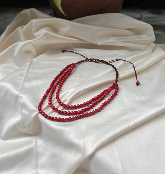 Archie Design Mala (Red Dark)