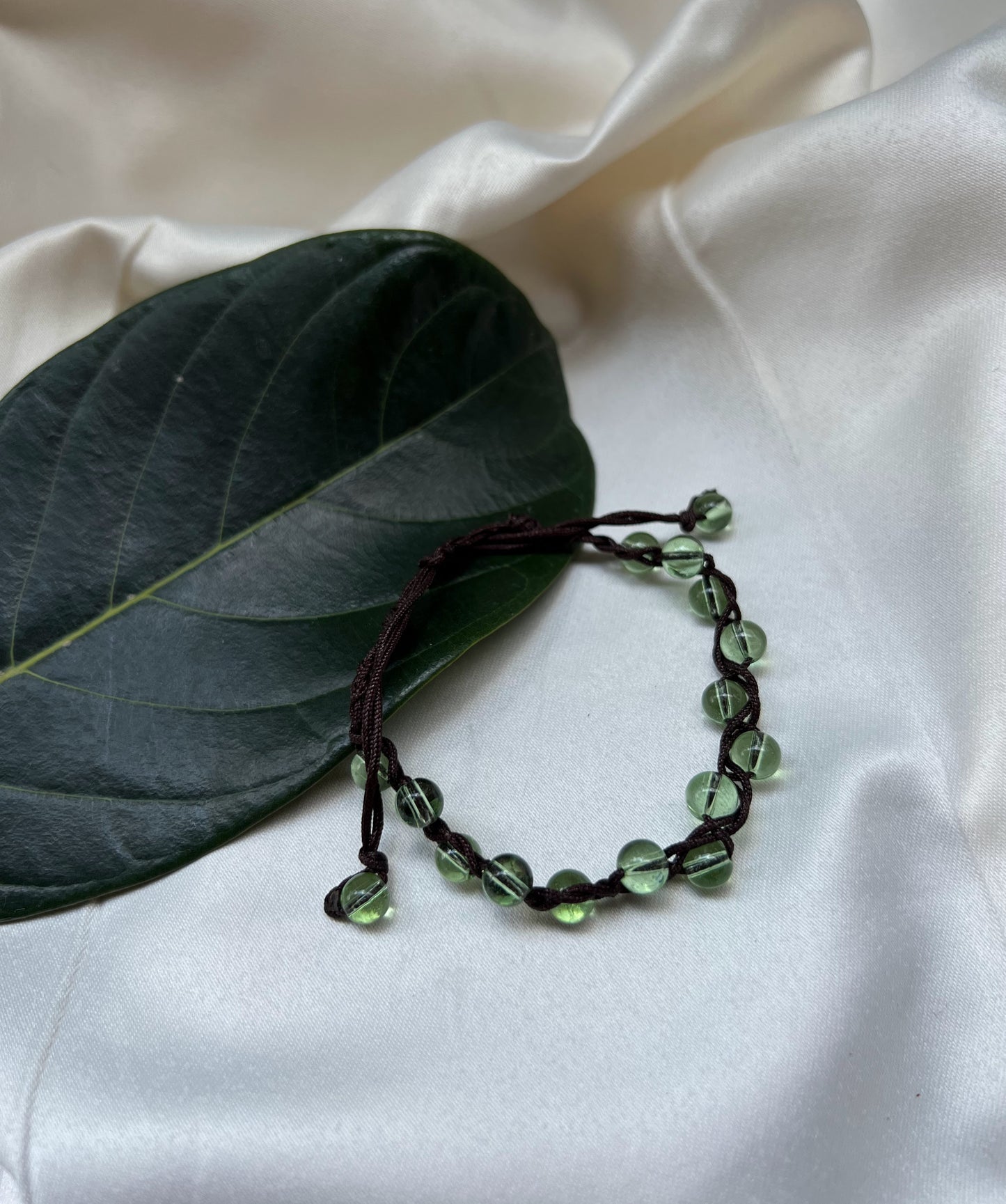 Braided Mala Set (light green)