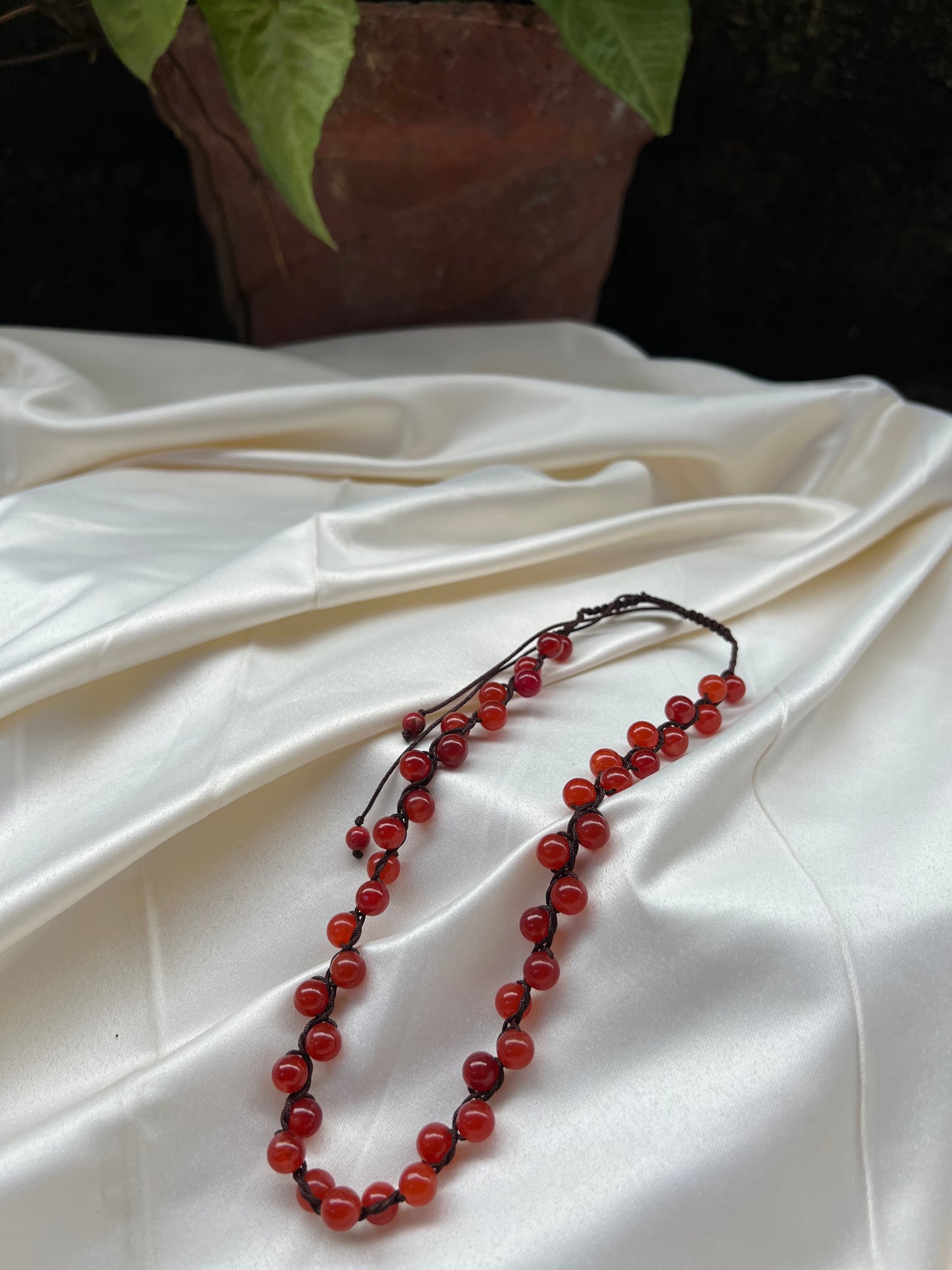 Braided Mala (Red)