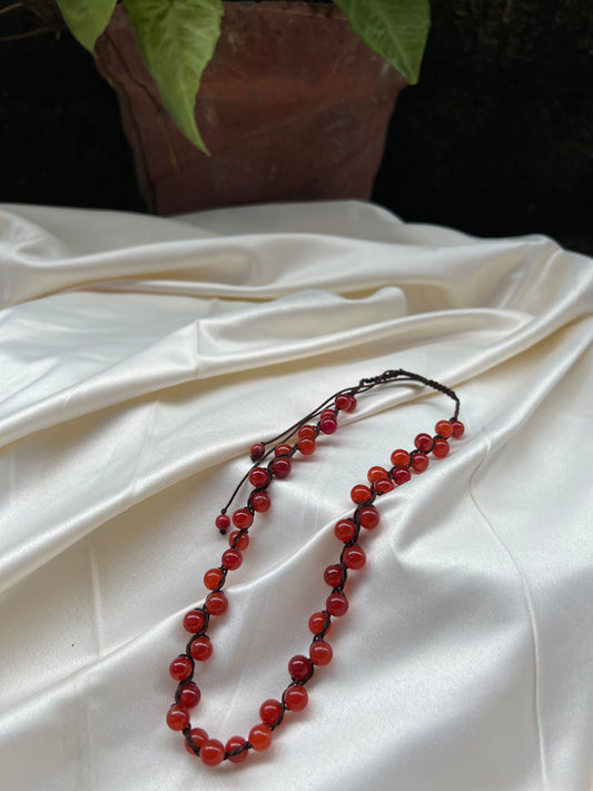Braided Mala (Red)