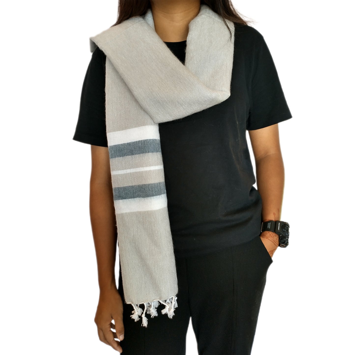 Winter shawl ( Ash color)