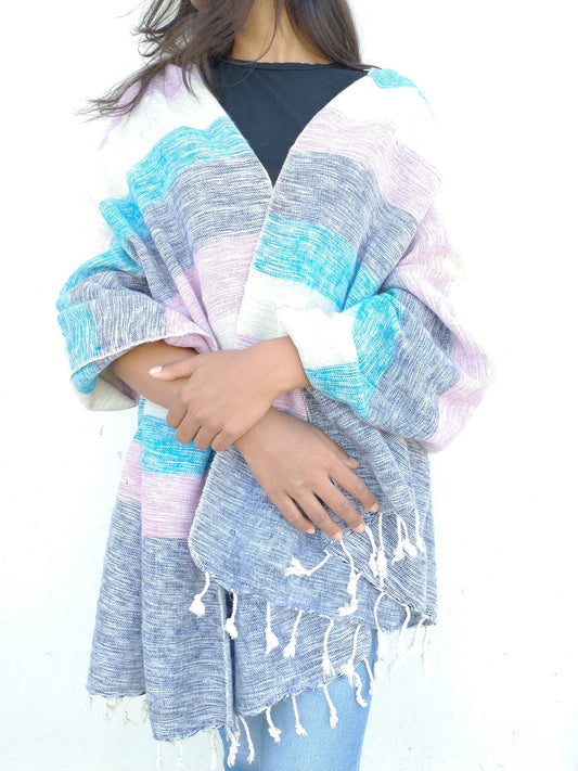 Winter Scarfs/Shawls (Sky Blue)